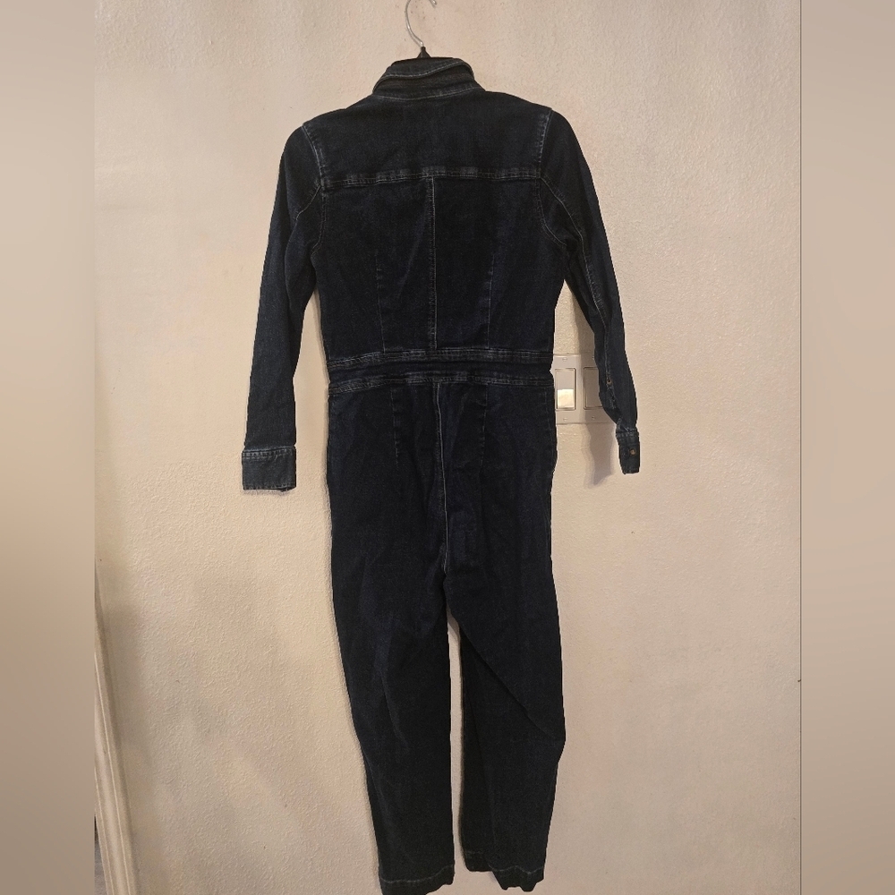 Madewell Denim Slim Coverall Jumpsuit Size 0 - Picture 14 of 16